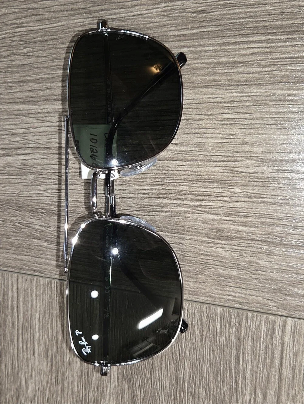 Ray-Ban RB3699 Polarized Sunglasses — Black Silver